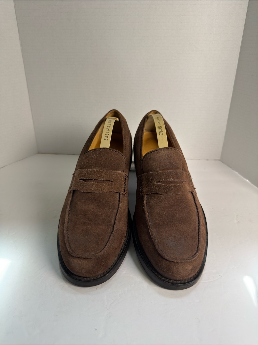 H.S Trask Brown Suede Penny Loafers - Men's Sz 9.5